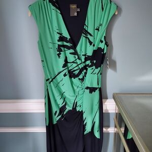 Green and Black Women Dress